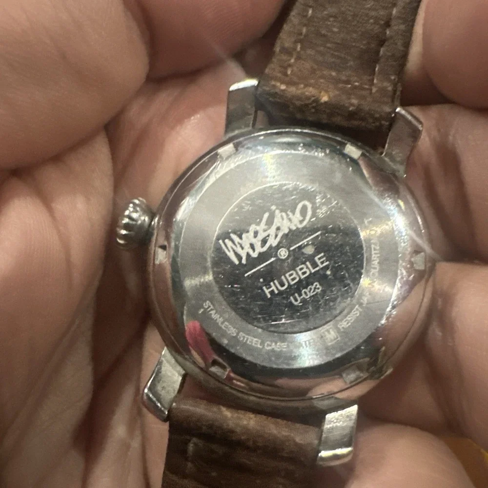 Working Mossimo U-023 Hubble Quartz Vintage Men's Watch Moss Made 34mm Rare